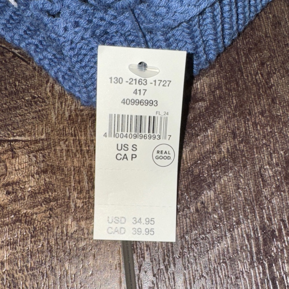 Blue Knit Sweater Top - Picture 4 of 4